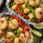 Teriyaki Shrimp And Pineapple Parcels Recipe