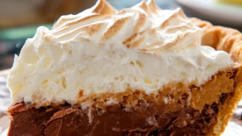 Chocolate Marshmallow Pumpkin Pie