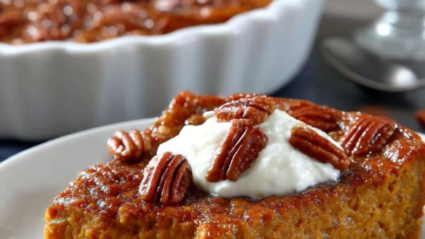 Crustless Pumpkin Pie Recipe