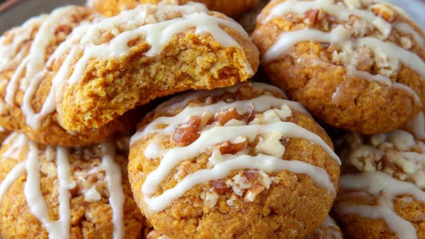 Iced Pumpkin Cookies