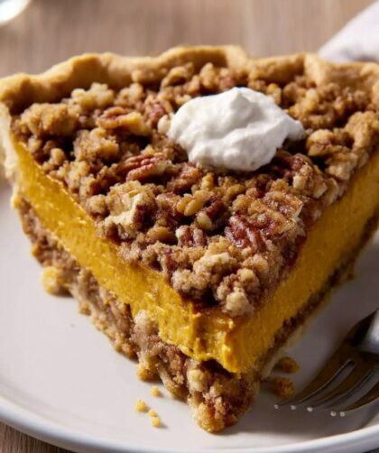 Michele Albano's Maple Pumpkin Pie with Pecan Streusel Recipe