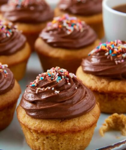 Mini Pumpkin Cupcakes with Chocolate Frosting Recipe