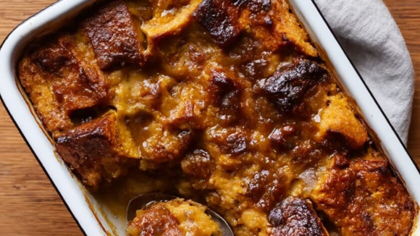 Pumpkin-Ginger Bread Pudding Recipe