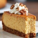 Pumpkin Gingersnap Cheesecake With Salted Caramel Sauce Recipe