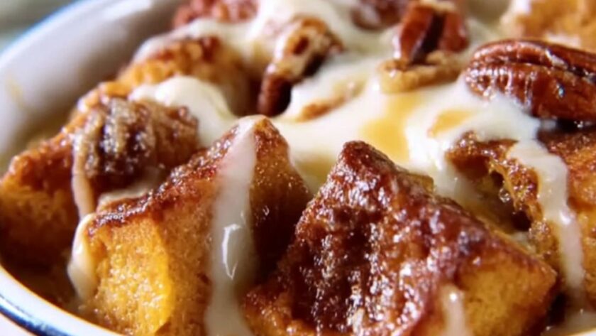 Pumpkin-Maple Bread Pudding Recipe