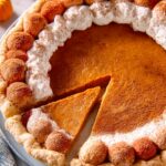 Pumpkin Pie with Whipped Cream and Cinnamon Recipe