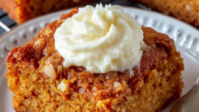 Spiced Pumpkin Bars With Cream Cheese Icing Recipe