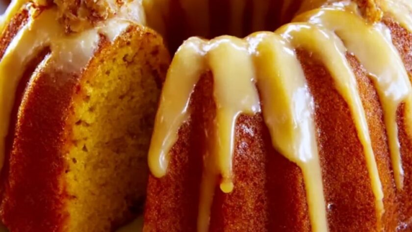 Spiced Pumpkin Bundt Cake with Citrus Glaze Recipe