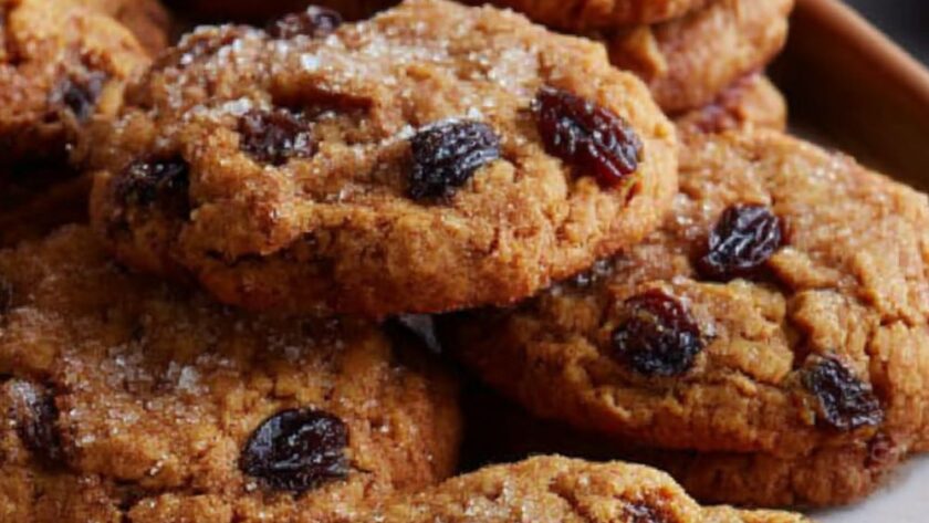 Spiced Pumpkin-Raisin Cookies Recipe
